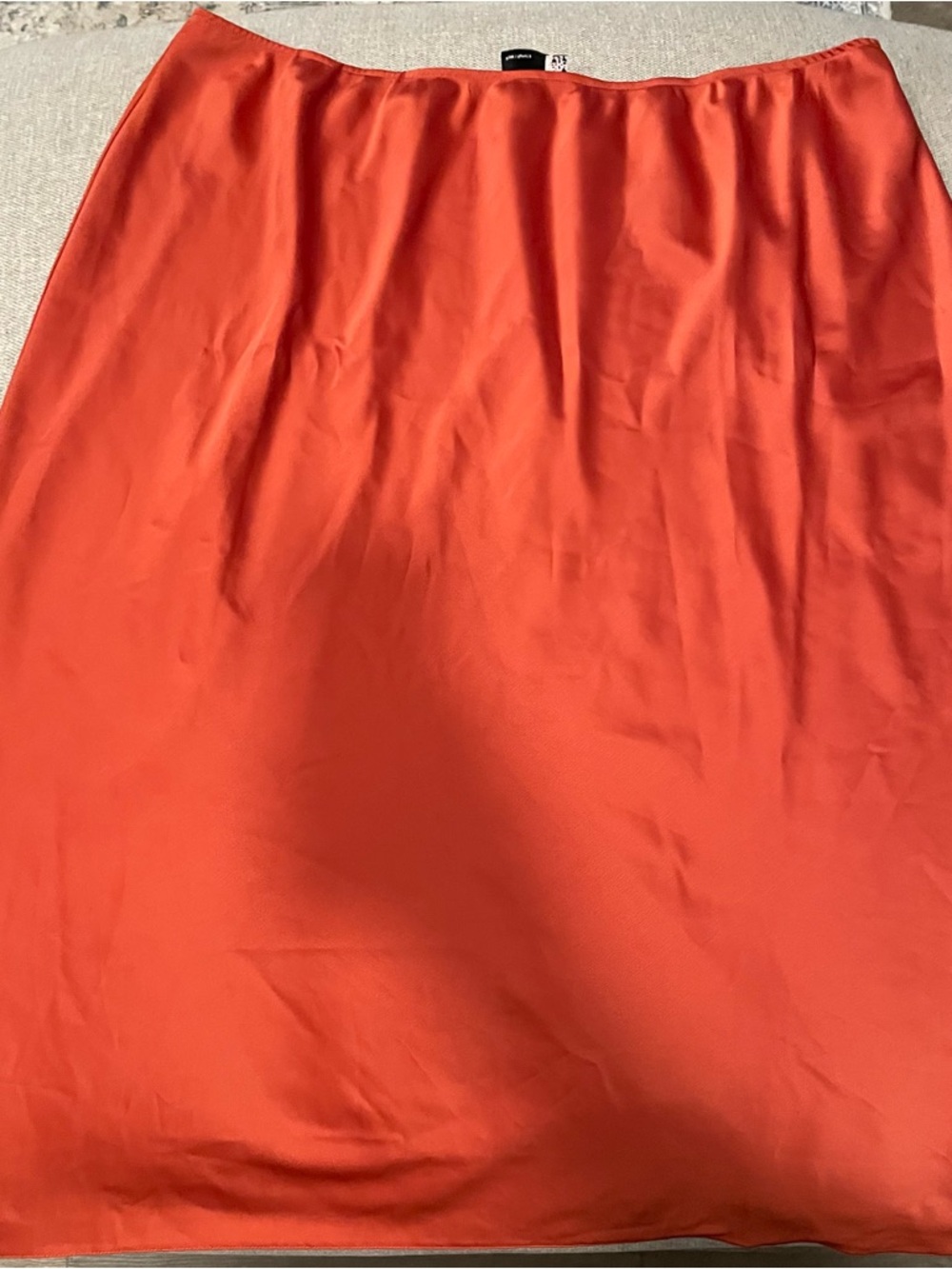 Bright Silky A-line Skirt